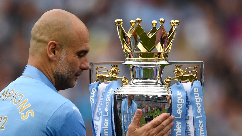 Manchester City manager Pep Guardiola says champions are 'legends.'