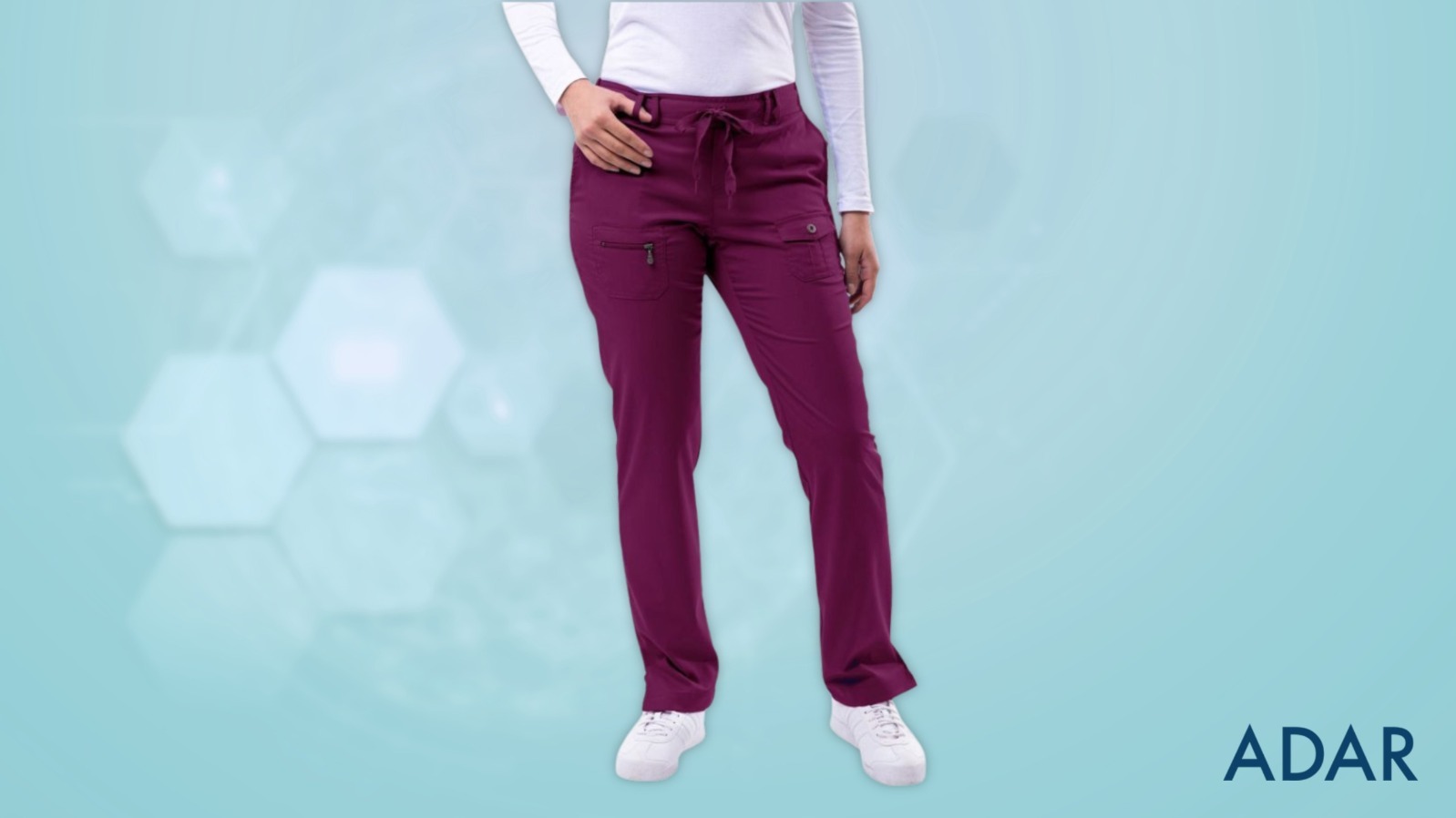 6 pocket pants for women : Adar uniforms