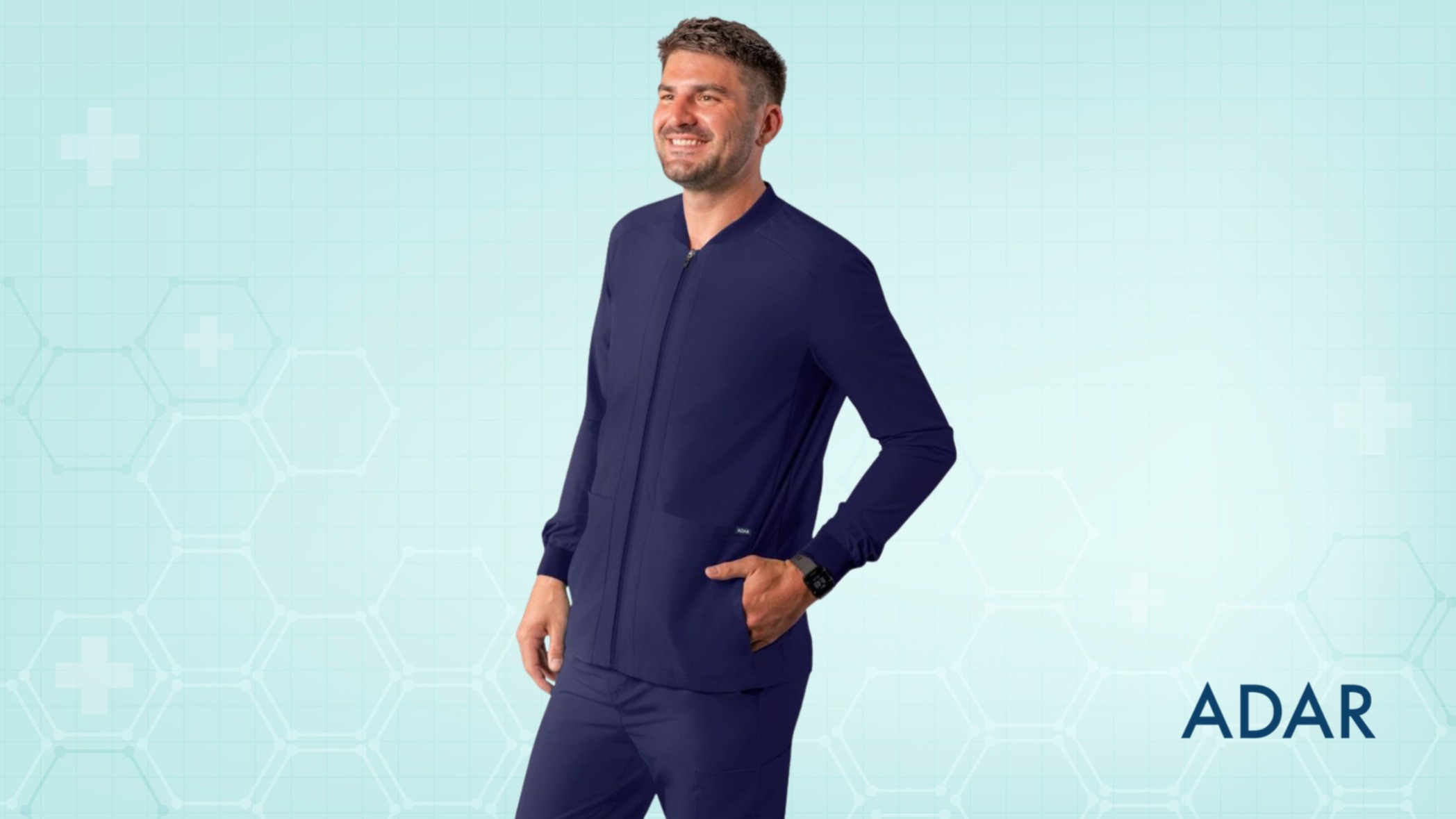 Bomber Zipped Jacket for Men by Adar Uniforms