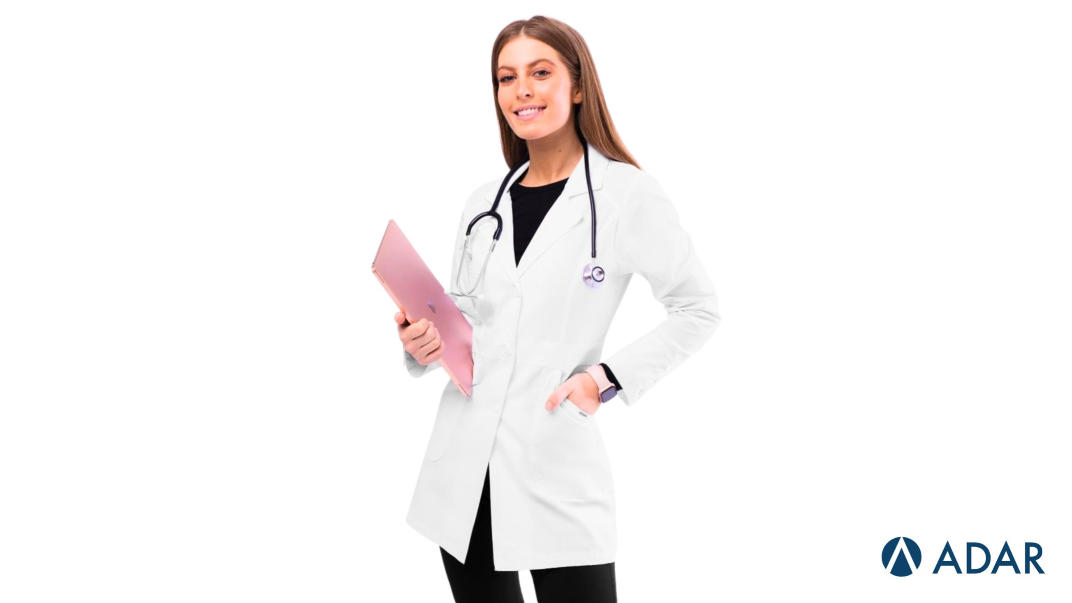 White Lab Coat for Women by Adar Uniforms