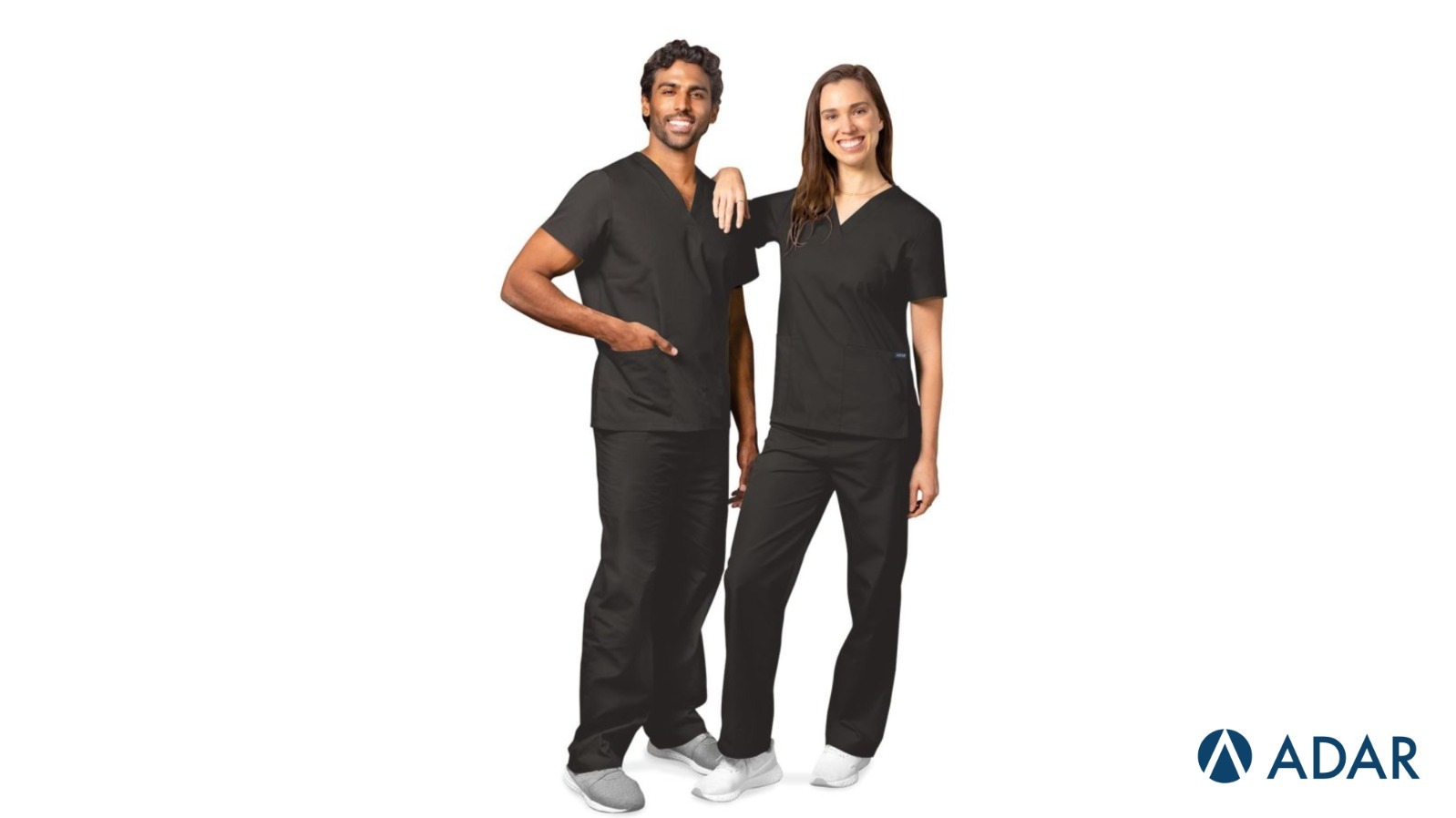 Pewter Scrubs for Unisex Medical Scrub Set by Adar Uniforms