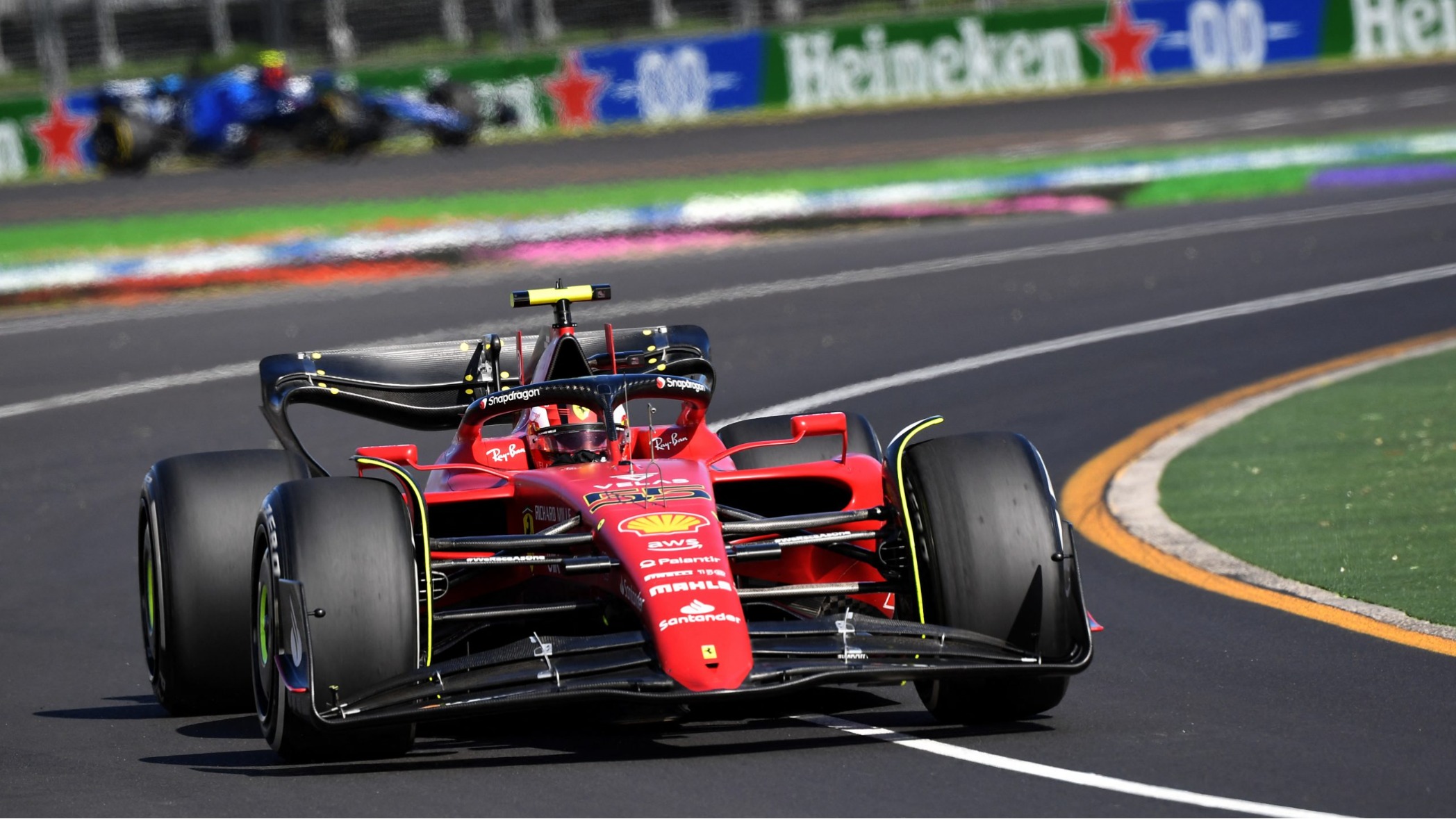 Australian Grand Prix: Carlos Sainz leads Ferrari attack in first practice, Sebastian Vettel faints